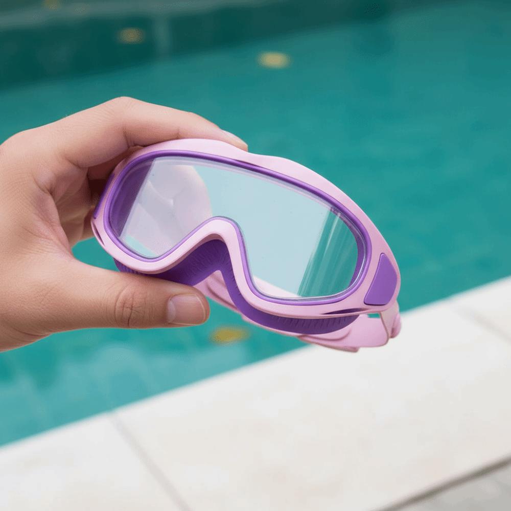 UV-beständige Kinder Schwimmbrille Anti-Beschlag Schwimmbrille Transparente Tauchbrille Jungen Mädchen