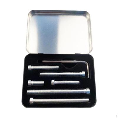 6Pcs Pool Cue Peso Parafusos Acessórios de Bilhar Metal 6 Tamanhos Diferentes Taco Profissional