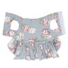 Pet Floral Dress Breathable Cotton Dog Sundress for Daily Wear Party Wedding WalkingM