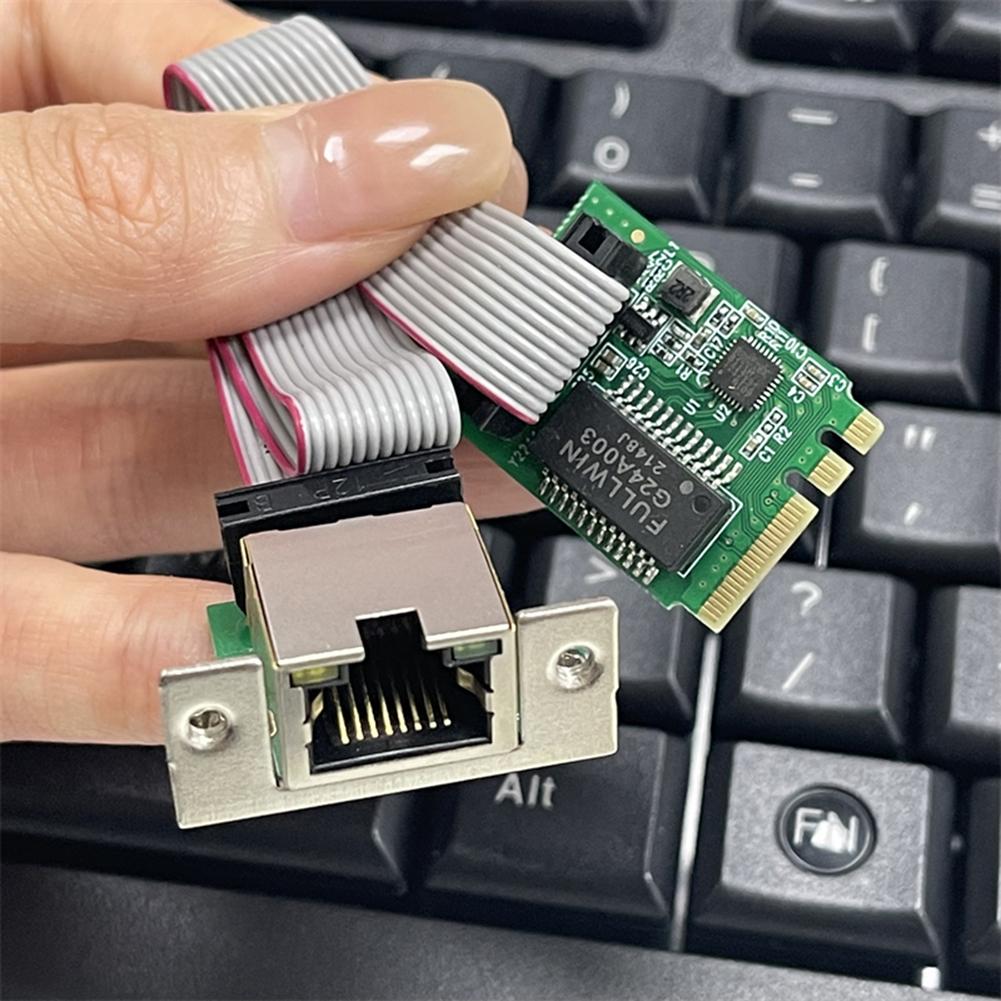 M.2 Network Card Single Port RJ45 M.2 RJ45 LAN Adapter RTL8111H Chip Ethernet Network Card for Desktop PC for Windows Linux