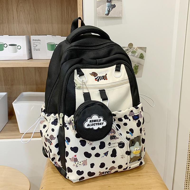 Japanese Ins Cute Girl Joker High Capacity Junior and Senior High School Students' Schoolbags Leisure Backpacks Tide Backpack.