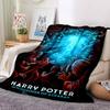 1pc Harry Potter Flannel Throw Blanket - HD Printed Lightweight Soft Warm All-Season Blanket for Sofa, Bed, Travel, Camping 058