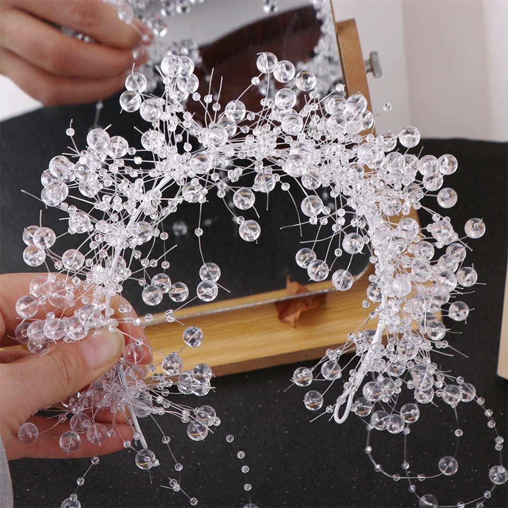 Elegant Bridal Headwear Luxury Crystal Beads Hairband Exquisite Bride Headdress  Hair Jewelry