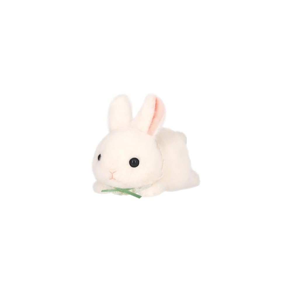Sanei Boeki Chimoshi Rabbits Plush Toy White 9x14x11cm Soft Stuffed Animal