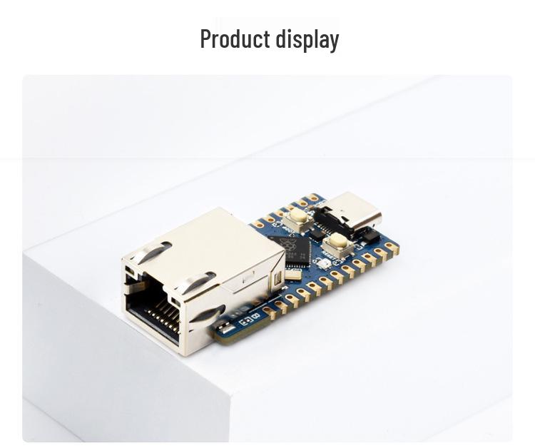 Scheda di Sviluppo Raspberry Pi RP2350-ETH con Ethernet, 4MB TCP/UDP, Sensore di Temperatura, Clock