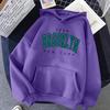 Erkek Ve Kadın Uzun Kollu 1898 New York Baskılı Kadın Kapüşonlular Moda Polar Hoody Yaratıcılık Kazak Giyim