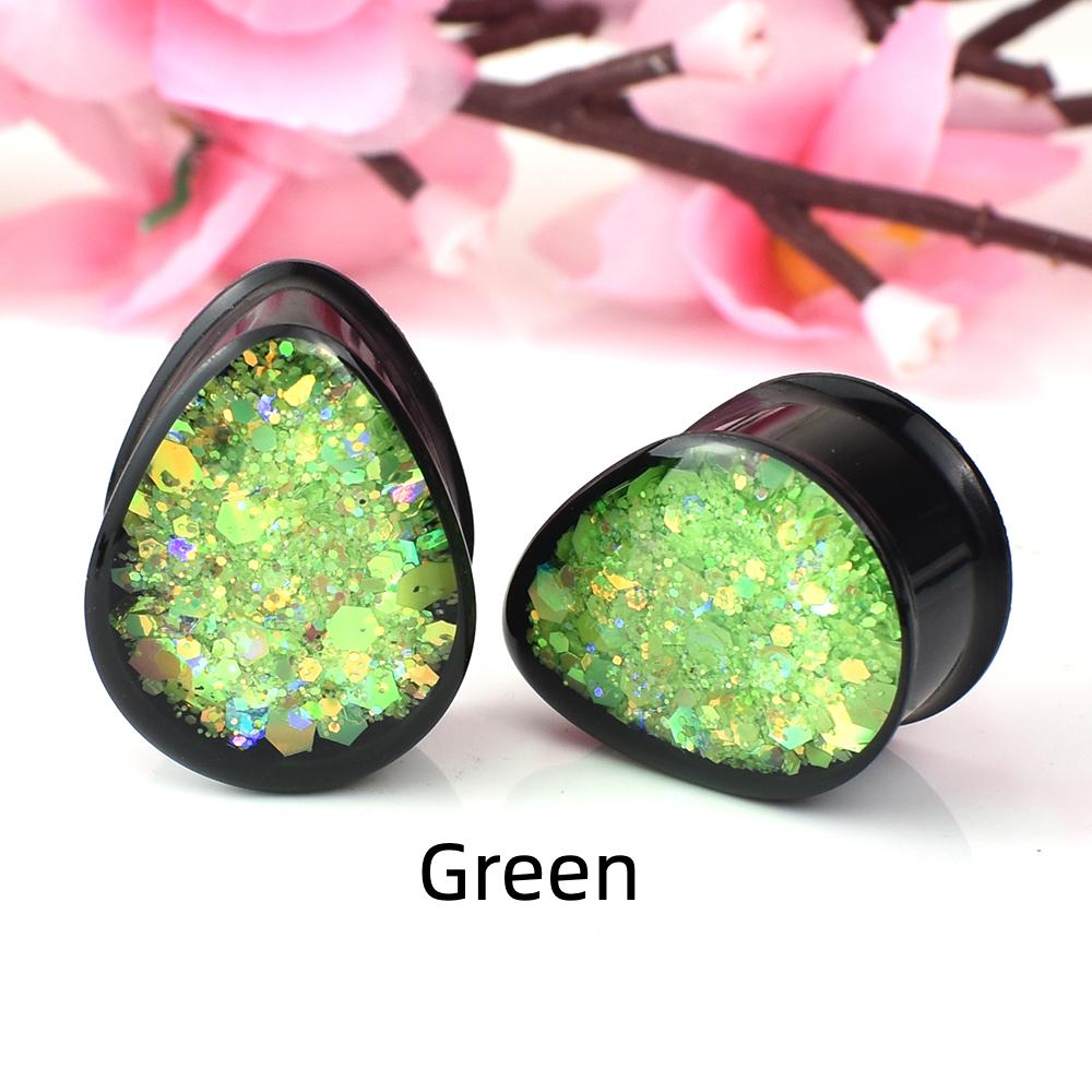 Jauges d'oreille en forme de goutte 8-30mm, Tunnels et bouchons en acrylique, civière d'oreille, Piercing corporel, bijoux pour femmes et hommes