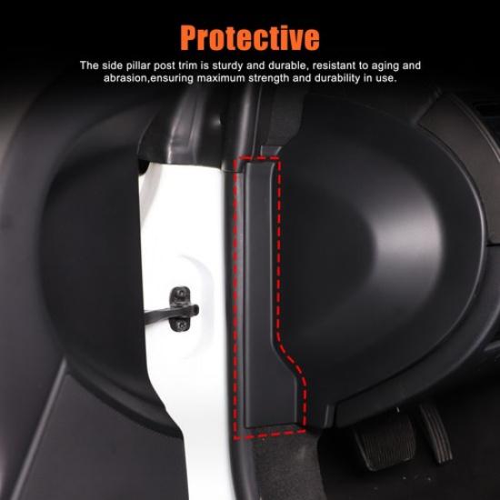 Glossy Piano Black Dashboard side trim sticker For Jaguar F-Type X152 2013-24