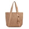 Seaside Holiday Wind Large Capacity Straw Braided Summer Braided Bag Fashion Casual All-in-one Shoulder Tote Bag