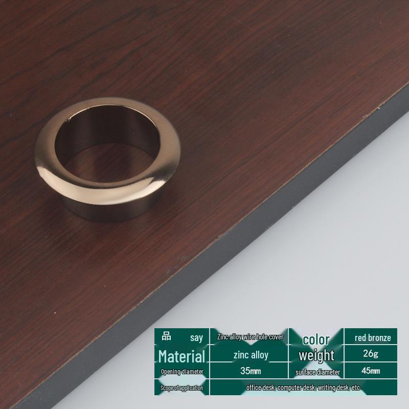 Round Cable Grommet: Desk Cable Organizer & Ventilation Cover