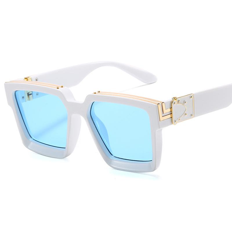 New Cross-Border Large Square Frame Sunglasses for Men & Women - Fashionable Street Style