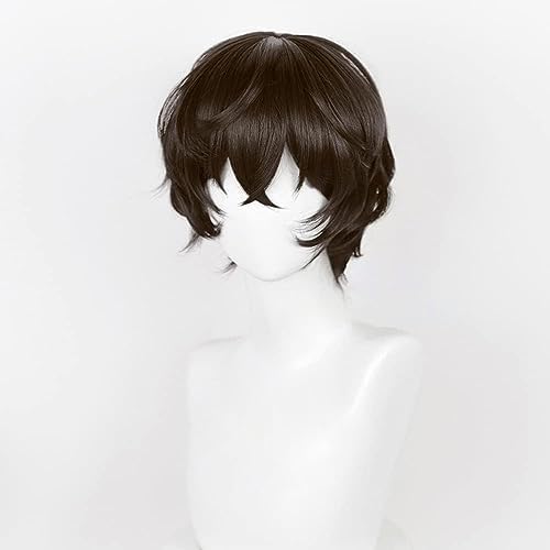 Osamu Dazai Brown Heat-Resistant Cosplay Wig with Net