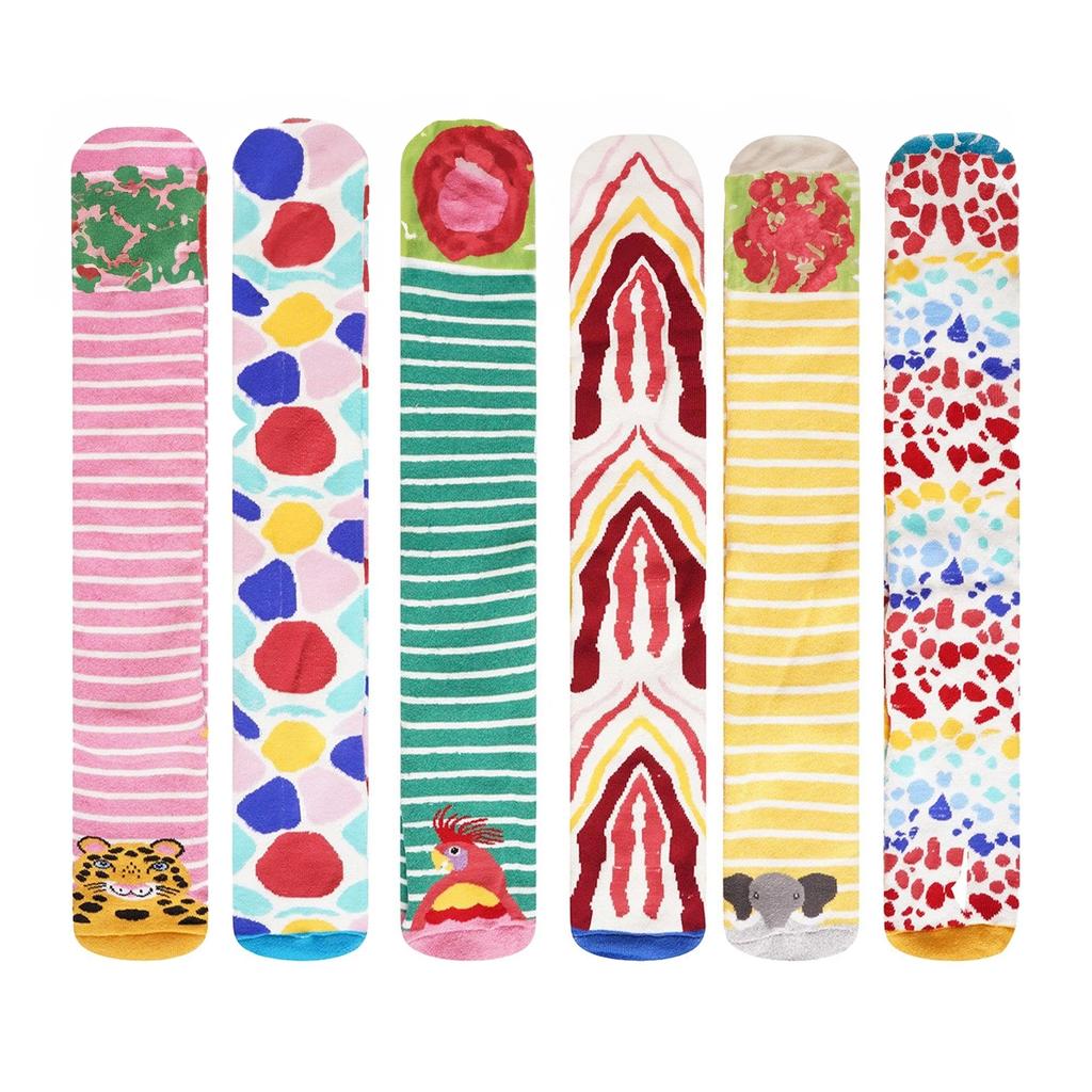 Soxy Dětské/Dětské Džungle Termální Podkolenky (Balení 6)