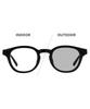 [Zoff] [WEB Exclusive] Wellington-style Sunglasses, Photochromic Sunglasses  Lens Color Changes, Lightweight, UV Protection, Unisex, Stylish, for