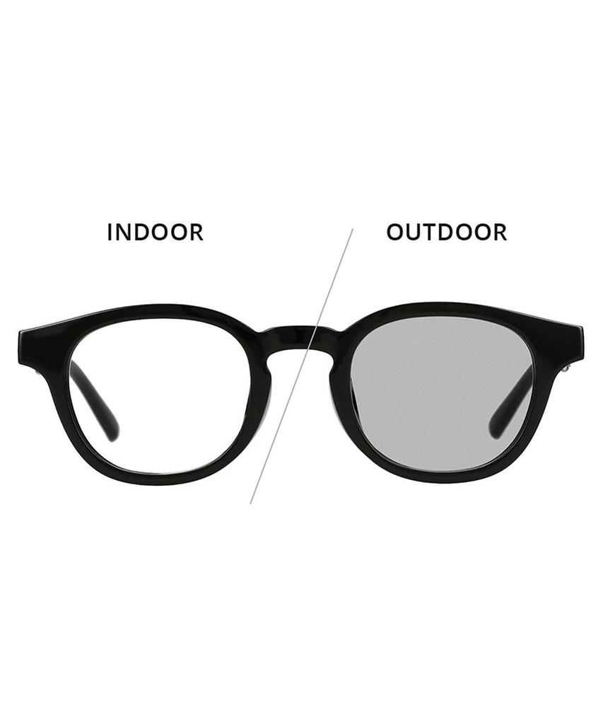 [Zoff] [WEB Exclusive] Wellington-style Sunglasses, Photochromic Sunglasses  Lens Color Changes, Lightweight, UV Protection, Unisex, Stylish, for