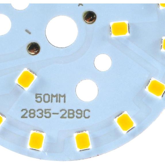 uxcell LED Chip Bulb 300mA 9W 18 LEDs 5730 Surface Mounted Devices Module Aluminum Board Warm White Super Bright 50mm Dia for Floodlight