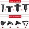 Premium Plastic Material Car Bumper Retainer Clips Radiator Support Clips  Automotive Maintenance