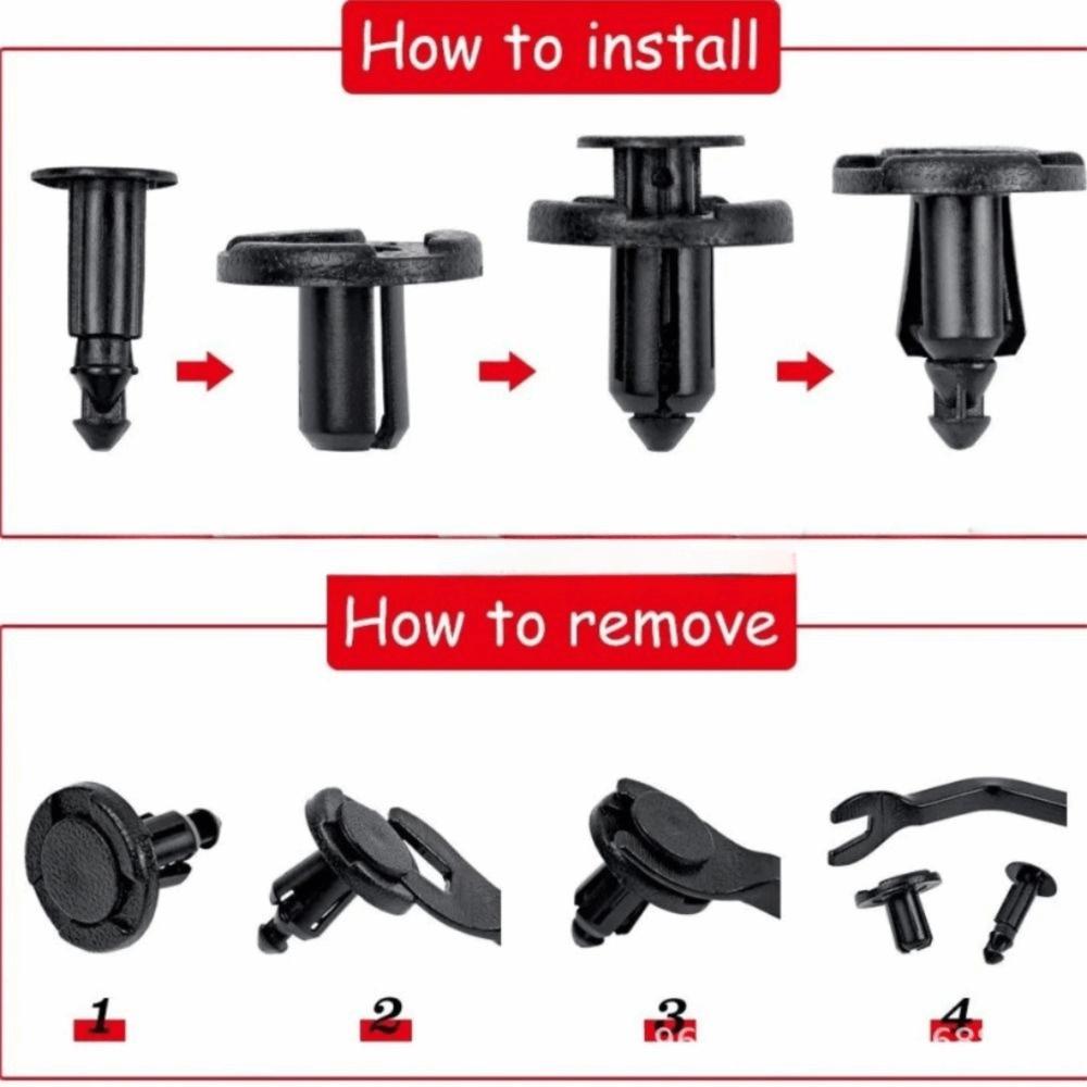 Premium Plastic Material Car Bumper Retainer Clips Radiator Support Clips  Automotive Maintenance