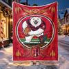 North Sydney Bears Pattern Blanket for Home Decoration, Bed, Sofa, Car Travel, Camping, Suitable for All Seasons, Birthday Christmas Gift