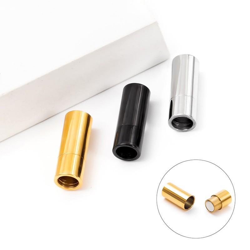 37 Split Stainless Steel Magnetic Clasp Bracelet Connector, DIY Jewelry Accessories, Leather Rope Buckle, Hand Rope Buckle Head