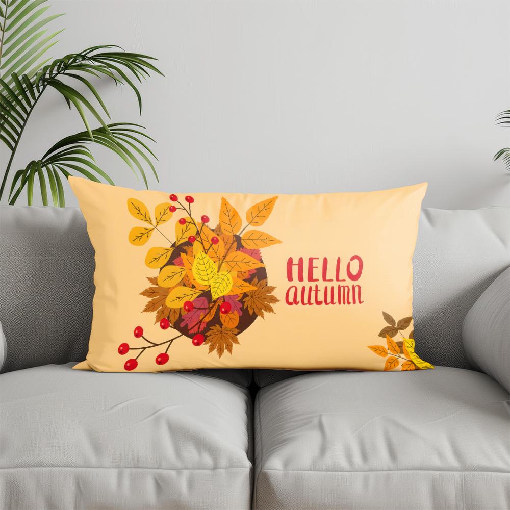Home Decor Halloween-themed Fun Pillowcase Suitable For Sofa Bedroom Car Pillow Cover Cushion Rectangular Back Cushion