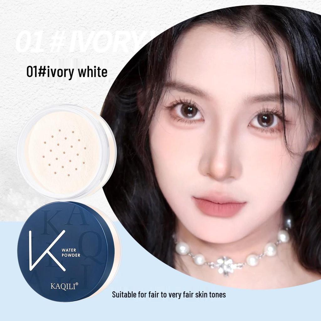 Kaqili Matte Translucent Loose Powder: Oil Control, Lightweight, Natural, Long-lasting, Waterproof, Sweatproof Setting Powder.