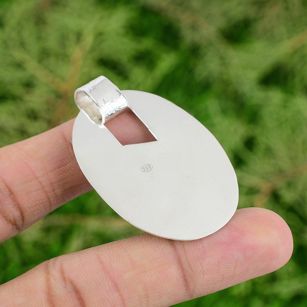 Daughters Day Sale 925 Silver Smoky Quartz Rough Gemstone Mother Pendant Jewelry