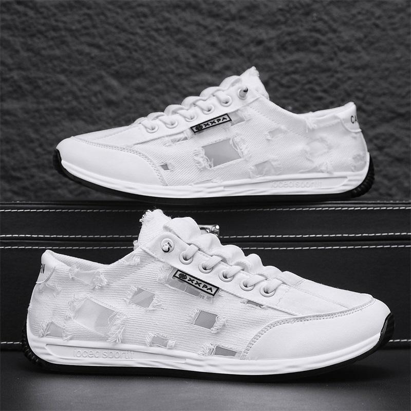 Yellow Canvas Shoes Men's Casual Flat Sneakers Summer Breathable Fashion Sneakers Men Trendy Espadrilles Comfort Sport Shoes Man