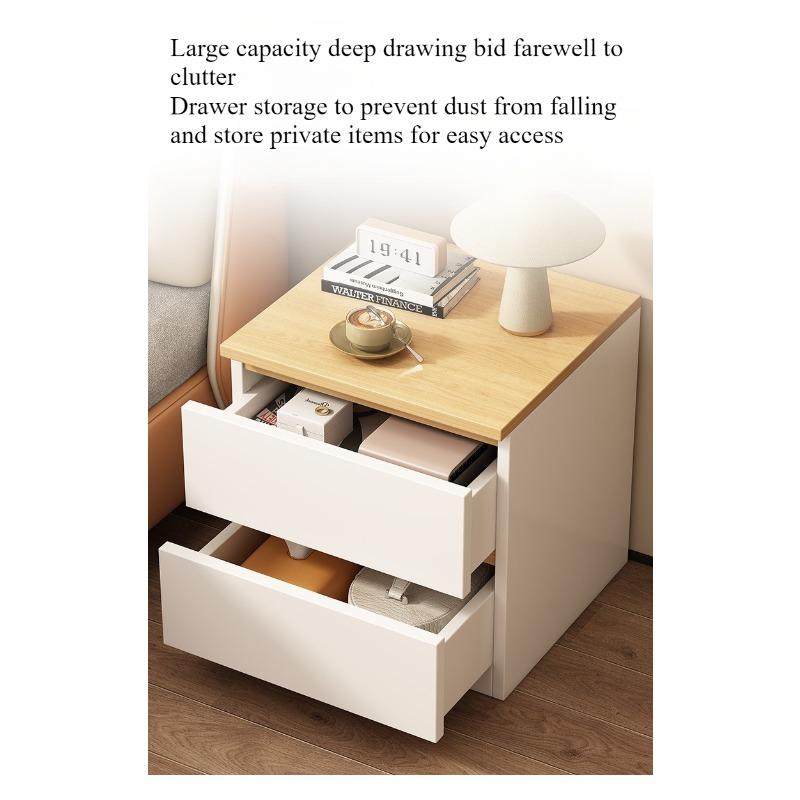 Bedside Table Household Simple Small Multi-Functional with Pumping Storage Locker Rental House Bedroom Bedside Small Cabinet