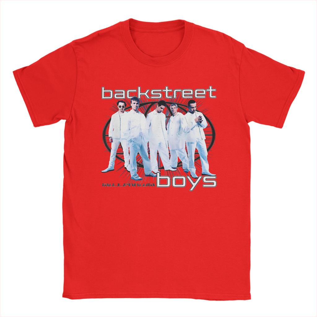 Backstreet Boys Millenium Globus T-Shirt Harajuku T-Shirts Kurzarm Streetwear Tops Sommer 100% Baumwolle O-Ausschnitt Kleidung