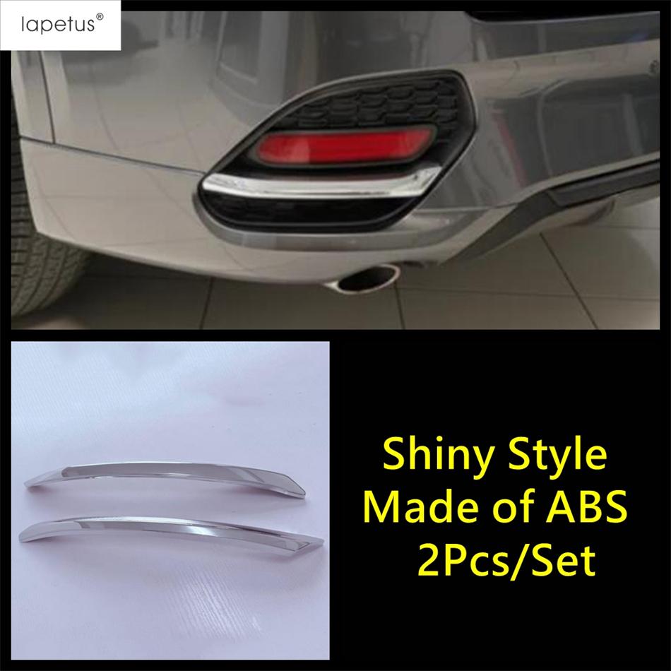 Front Rear Fog Light Lamp Eyelid Eyebrow Strip Cover Trim For Mazda CX-70 2025 2026 Black / Chrome / Carbon Fiber Accessories Rear Fog Lamp-A