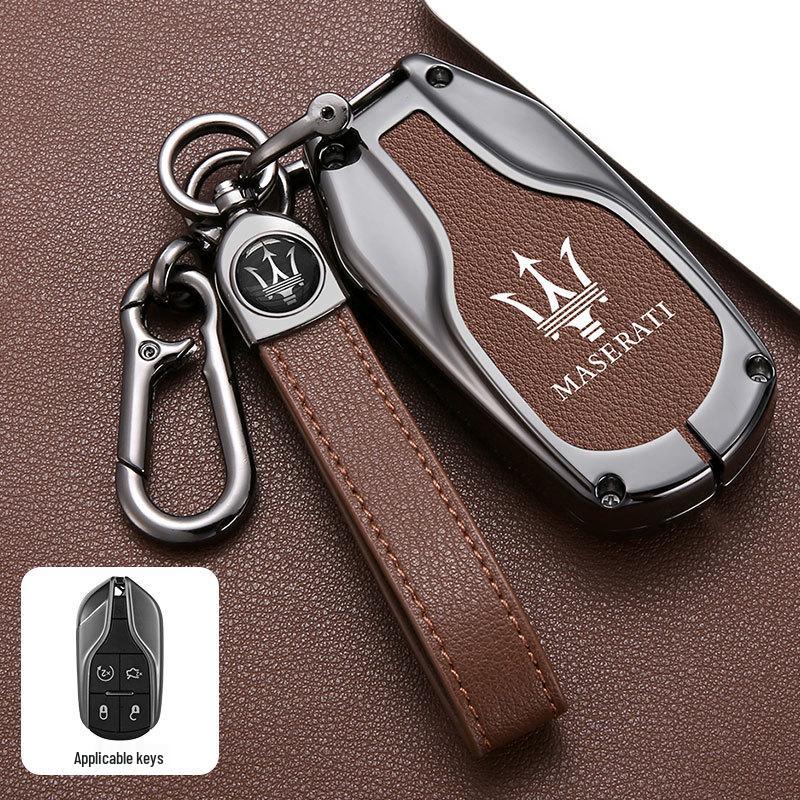 Maserati Key Case for Levante/Ghibli: Premium Men's Modified Shell Bag