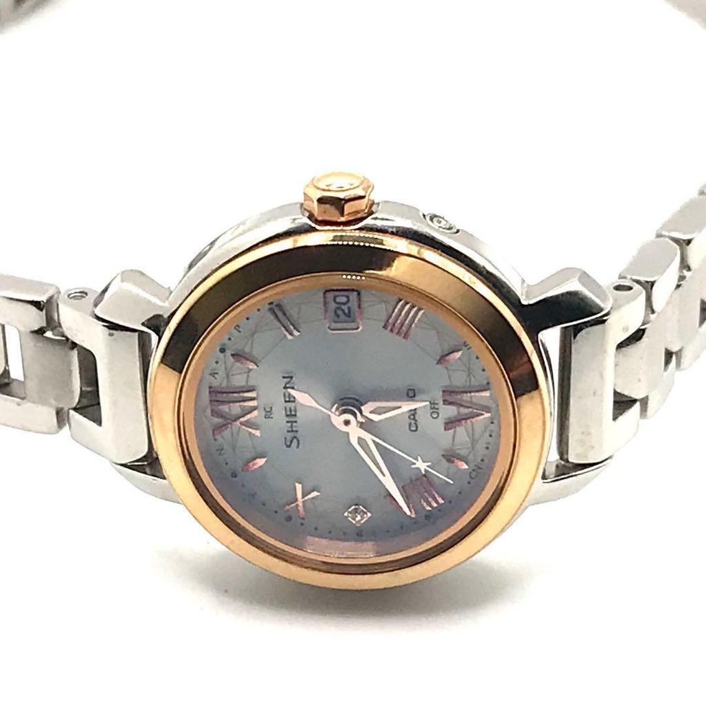Used CASIO Casio SHEEN WAVE CEPTOR solar men's watch