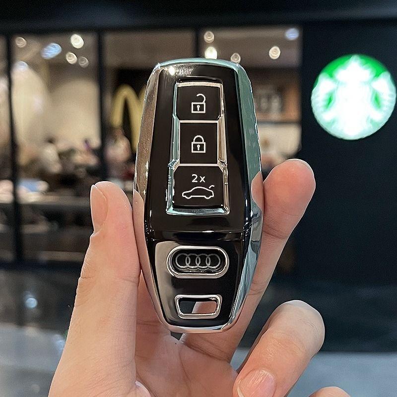 New TPU Key Case Shell Car Key Cover for  A3 A5L Q6 A6L Q5 New 2025 Shape Car Remote Control Protective Shell Accessories