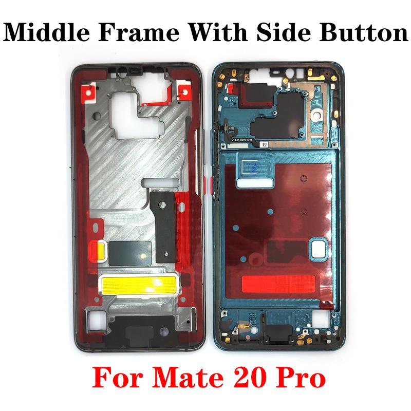 OG For Huawei Mate 20 30 40 50 70 Pro Plus RS Middle Frame Housing Front LCD Bezel Cover With Side Button