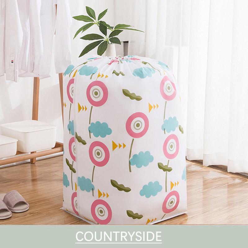 

Quilt Storage Bag Closet Clothes Storage Organizers Clothes Blanket Baby Toys Basket Travel Suitcases Quilt Bags 32x32x70cm