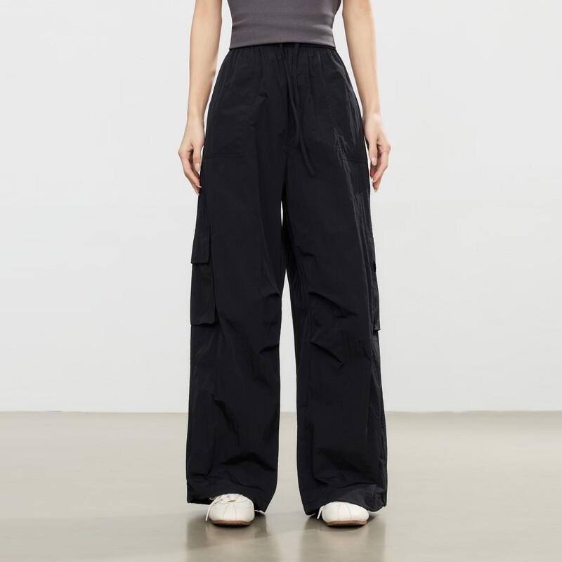 

Elva Island Summer High-Waist Casual Straight-Leg Pants L