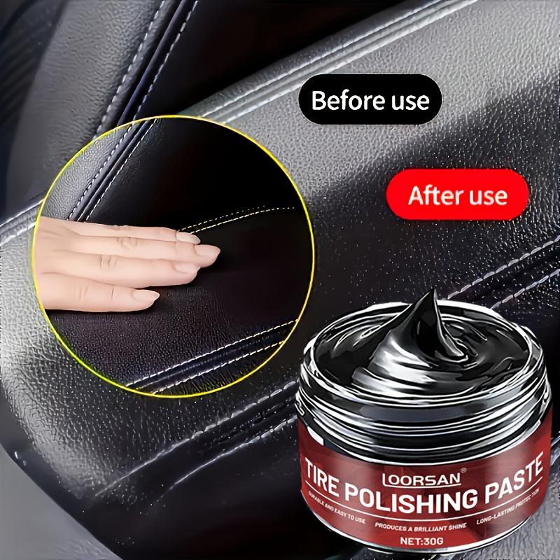 Automobile plastic interior repair paste:An easy-to-use,long-lasting leather care solution that resist fading,comes with a spong
