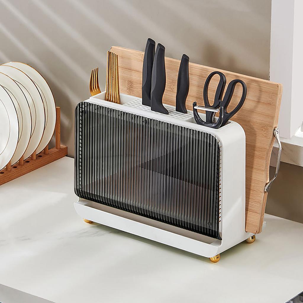 Utensil Holder for Kitchen Counter Anti Slip Utensil Drying Rack Multifunctional Chopsticks Spoons Forks