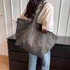 Borsa Tote con Fantasia Leopardo Borsa a Spalla in Tela Vintage Fashi Borsa a Mano di Grande Capacità per Scuola Lavoro Shopping