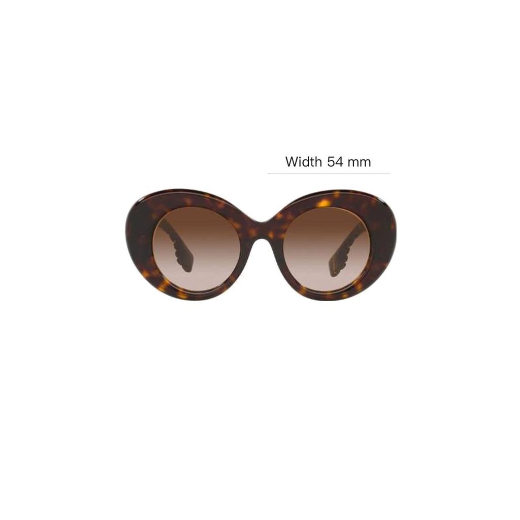 Burberry Letter Pattern Decorative Acetate Irregular Shape Sunglasses Women sunglasses Brown BE4370U300213