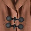 4Pairs Coat Toggle Buttons Retro Clothing Horn Fasteners Decorative Replacement Sewing Buttons for Coats