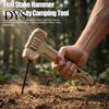 Travel Camping Hammer with 8 Tent Stakes, Heavy Duty Pegs Nail Heavy-duty Puller & Bottle Opener, Mallet for Outdoor Hiking Backpacking