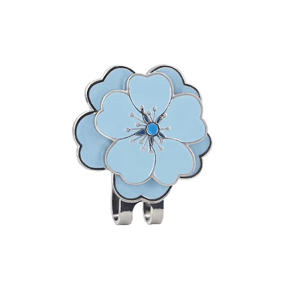 Flower Shaped Golf Cap Clip Magnetic Golf Hat Marker Outdoor Sports Golf Ball Mark  Jewelry Gift