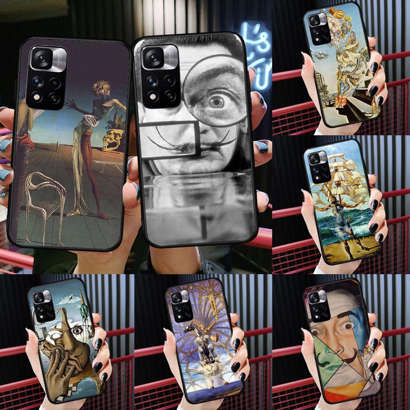 Salvador Dali Kunst-Hülle für Xiaomi Redmi Note 13 12 11 9 10 14 Pro 9S 10S 11S 12S Redmi 14C 10C 12C 13C Abdeckung