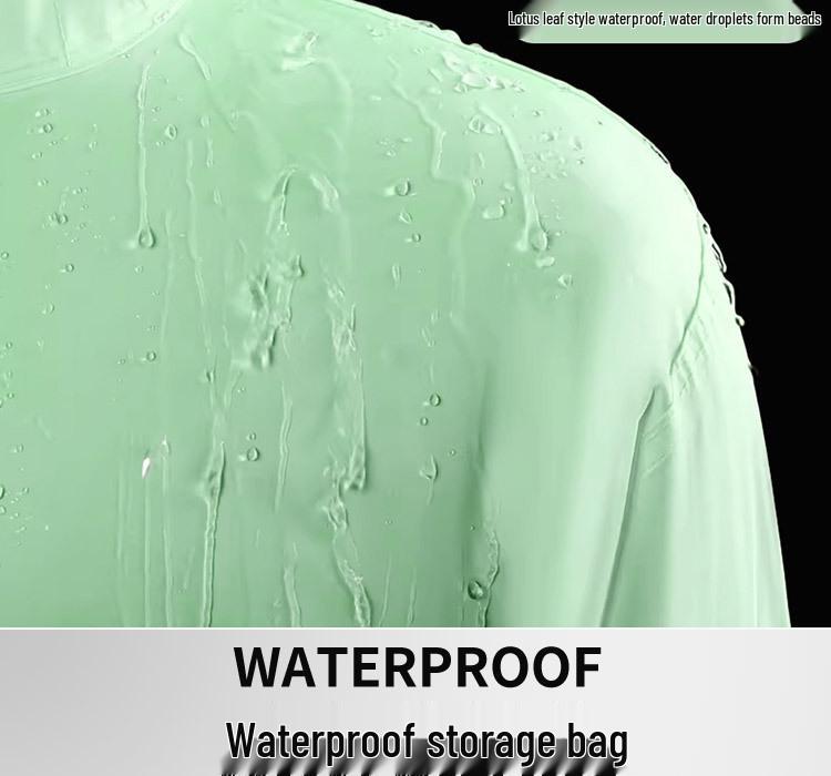 Unisex Lichtgewicht Regenjas & Broek Set, Anti-Stortbui, Waterdicht, Ideaal voor Fietsen, Voedselbezorging & Elektrisch Motorrijden.
