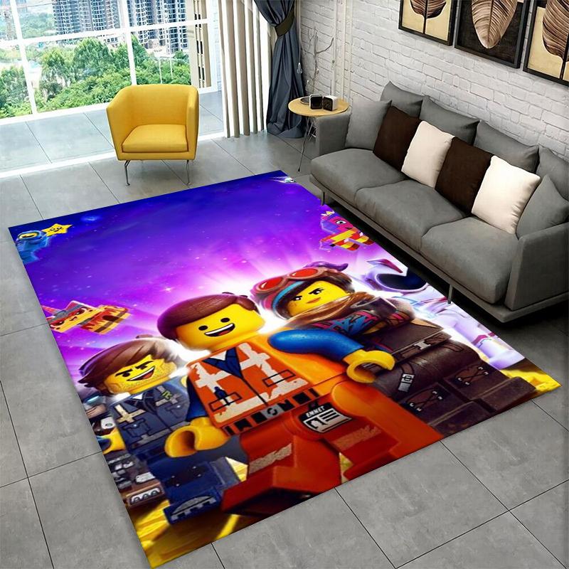 Tappeto Gioco Gamer R-Robloxs a Fumetti per Stanza dei Giochi, Camera da Letto, Soggiorno, Divano, Decorazione Casa, Tappeto per Area Bambini, Tappetino Antiscivolo