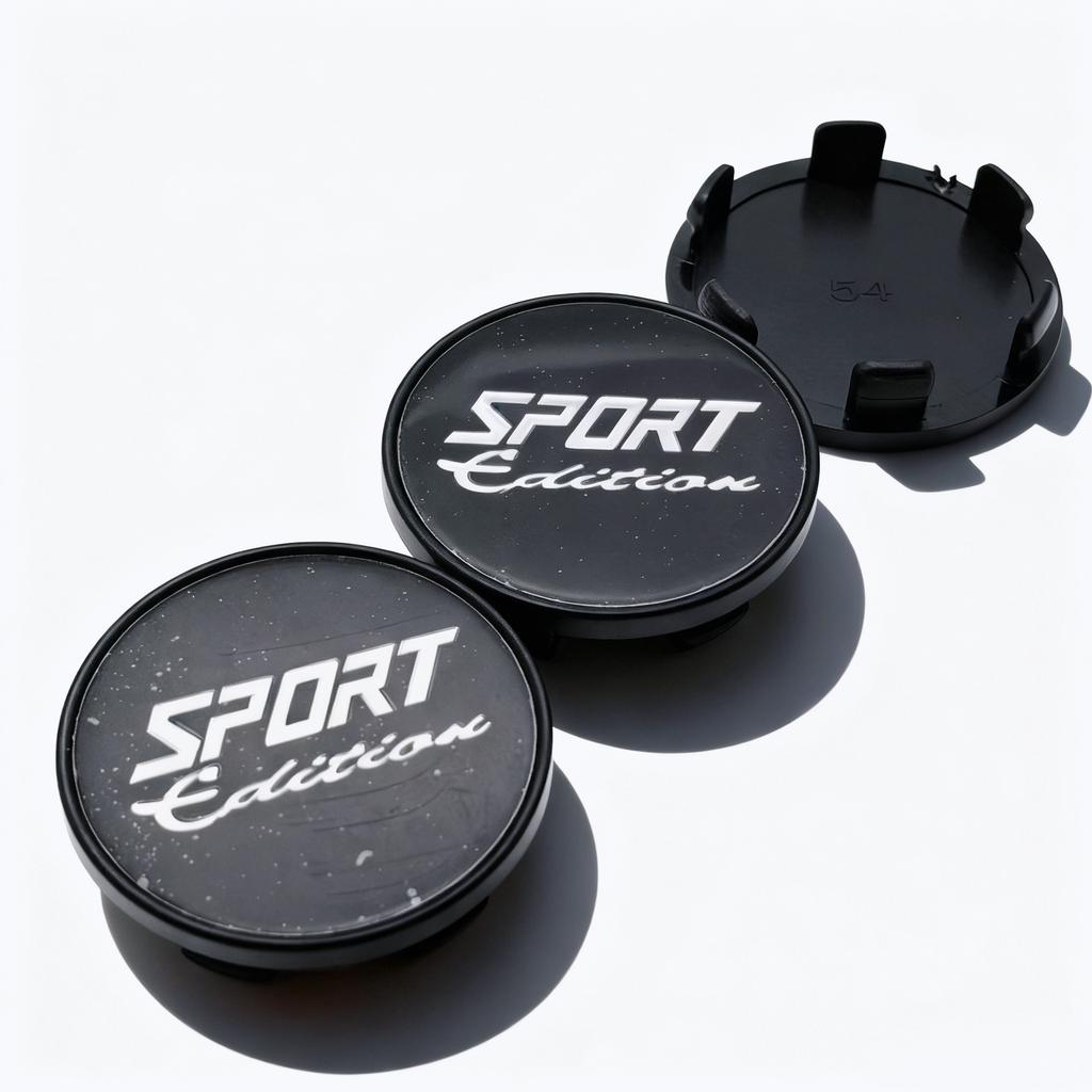 4pcs Sport Edition Logo Badge Emblem Car Wheel Center Caps 54MM Clips 49MM Wheels Hub Cap Rim Hubcaps Dust Cover Car Accessories