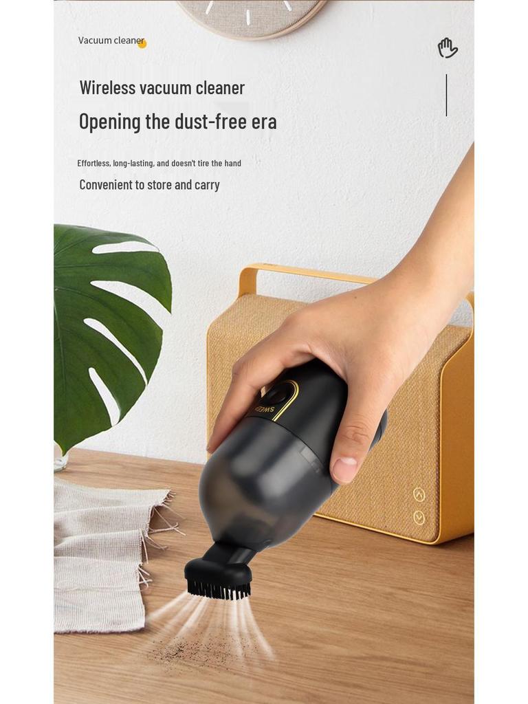 USB Rechargeable Mini Desktop Vacuum Cleaner for Eraser Crumbs and Keyboard Dust Removal
