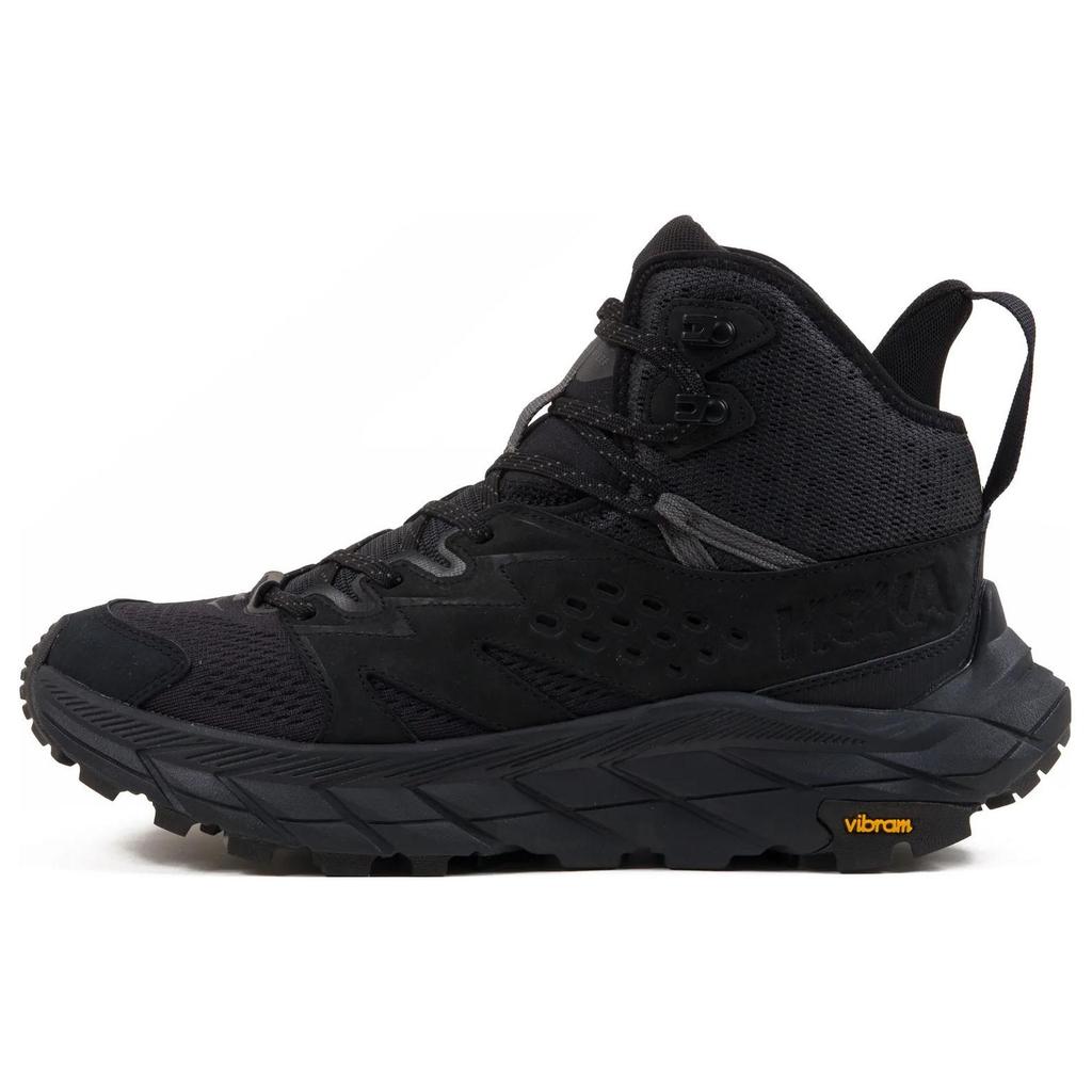 HOKA One One Anacapa Gtx Lace-Up Durable Waterproof Low-Top Outdoor Functional Shoes Unisex Shoes Black 1122017-BLACK